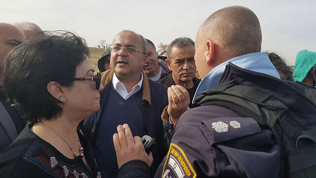 Zoabi, Tibi and Zahalka at Umm al-Hiran 