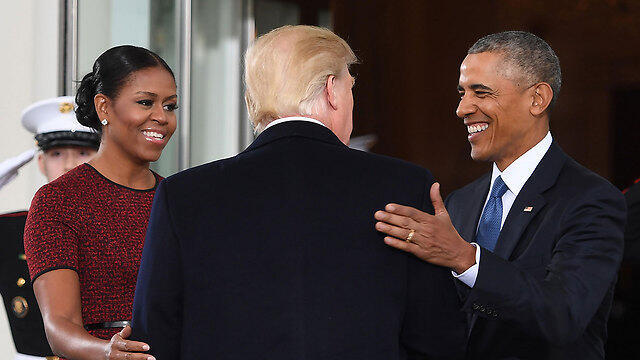 Мишель и Барак Обама с Трампом. Фото: AFP