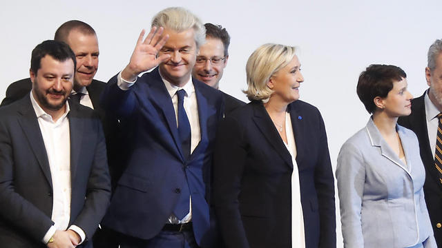 Meeting of European far-right party leaders (Photo: EPA)