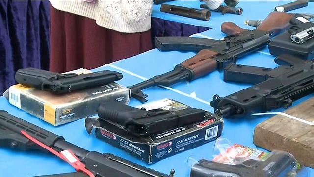 Weapons seized by the IDF during raids (Photo: IDF Spokesperson's Unit) (צילום: דובר צה"ל) Weapons seized by the IDF during raids (Photo: IDF Spokesperson's Unit)