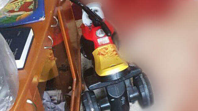 Blood on the scooter