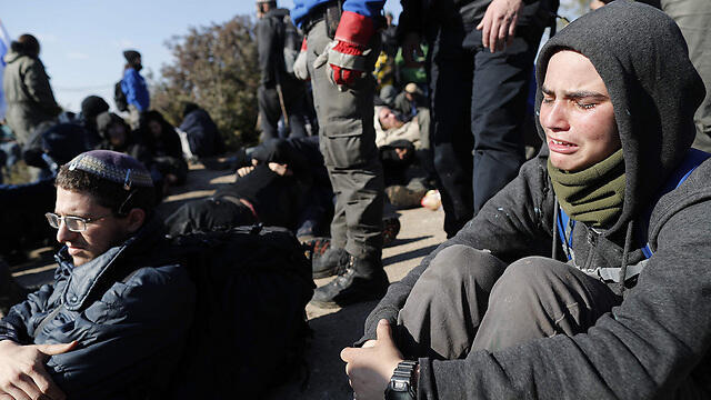 Amona evacuation (Photo: AFP)