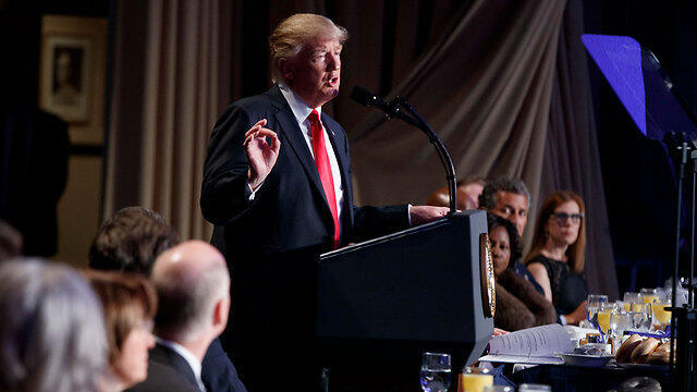 President Trump delivering his National Prayer Breakfast speech (Photo: AP) 