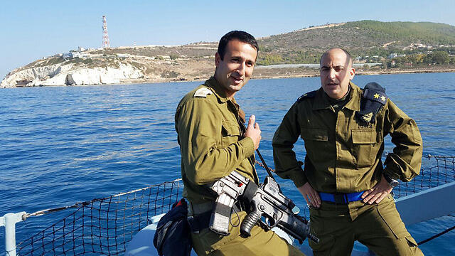 Lt. Col. Adi Ganon (L) and Lt. Col. Ronen Mirkam (Photo: Yoav Zitun) (צילום: יואב זיתון) Lt. Col. Adi Ganon (L) and Lt. Col. Ronen Mirkam (Photo: Yoav Zitun)