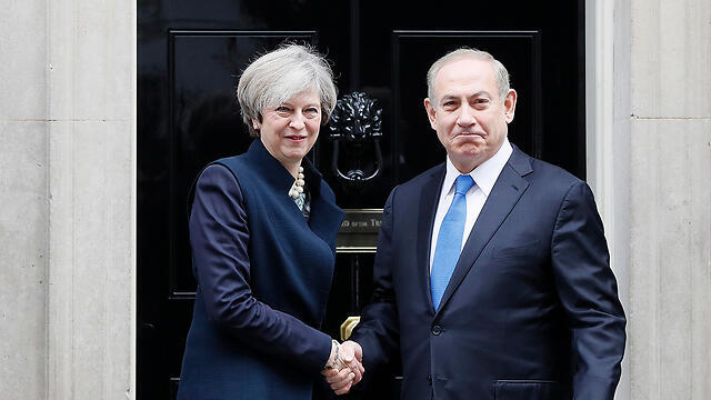 British PM May and PM Netanyahu meet in London