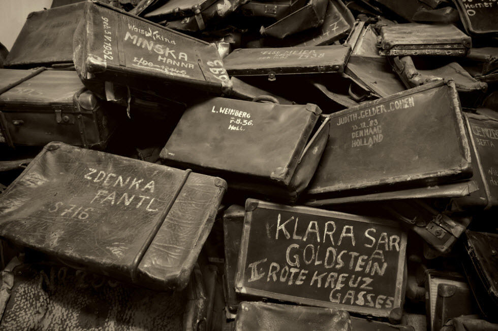Suitcases looted from Jews at Auschwitz (Photo: Shutterstock) (צילום: shutterstock) Suitcases looted from Jews at Auschwitz (Photo: Shutterstock)