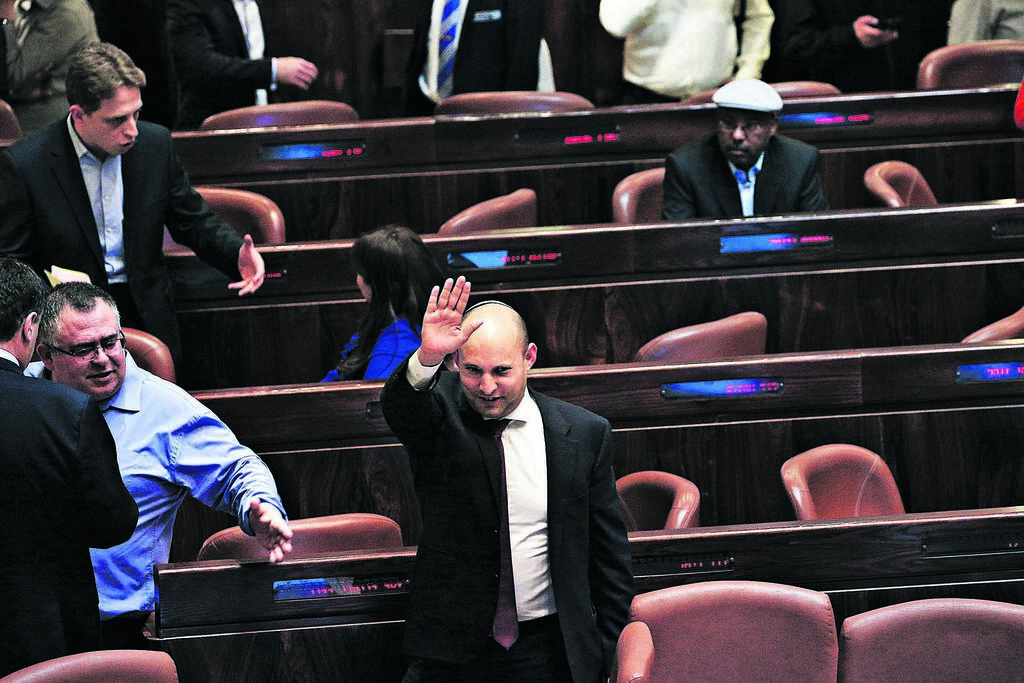 Нафтали Беннет в кнессете