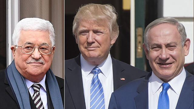 PA President Abbas, President Trump and PM Netanyahu
