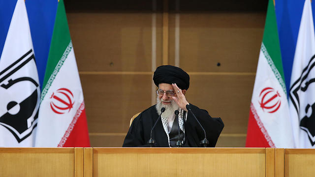 Ayatollah Ali Khamenei in pro-Palestinian convention against Israel (Photo: AFP)