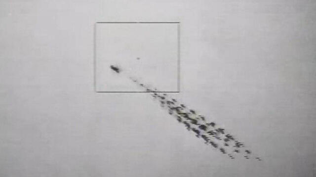 Footage of the interception (Photo: Ministry of Defense)