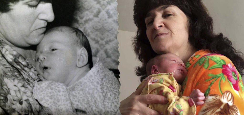 Два фото через 30 лет: мама автора с дочкой и внучкой (Вести ) Два фото через 30 лет: мама автора с дочкой и внучкой