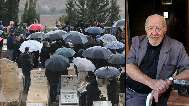 David Rubinger's funeral (Photo: Alex Kolomoisky, Dana Kopel)