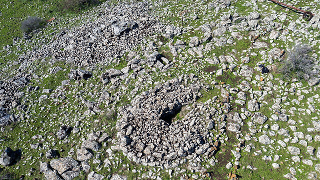 Дольмены в Галилее. Снимок с воздуха: Шауль Магаль