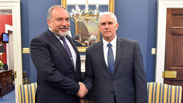 VP Prence with Defense Minister Avigdor Lieberman
