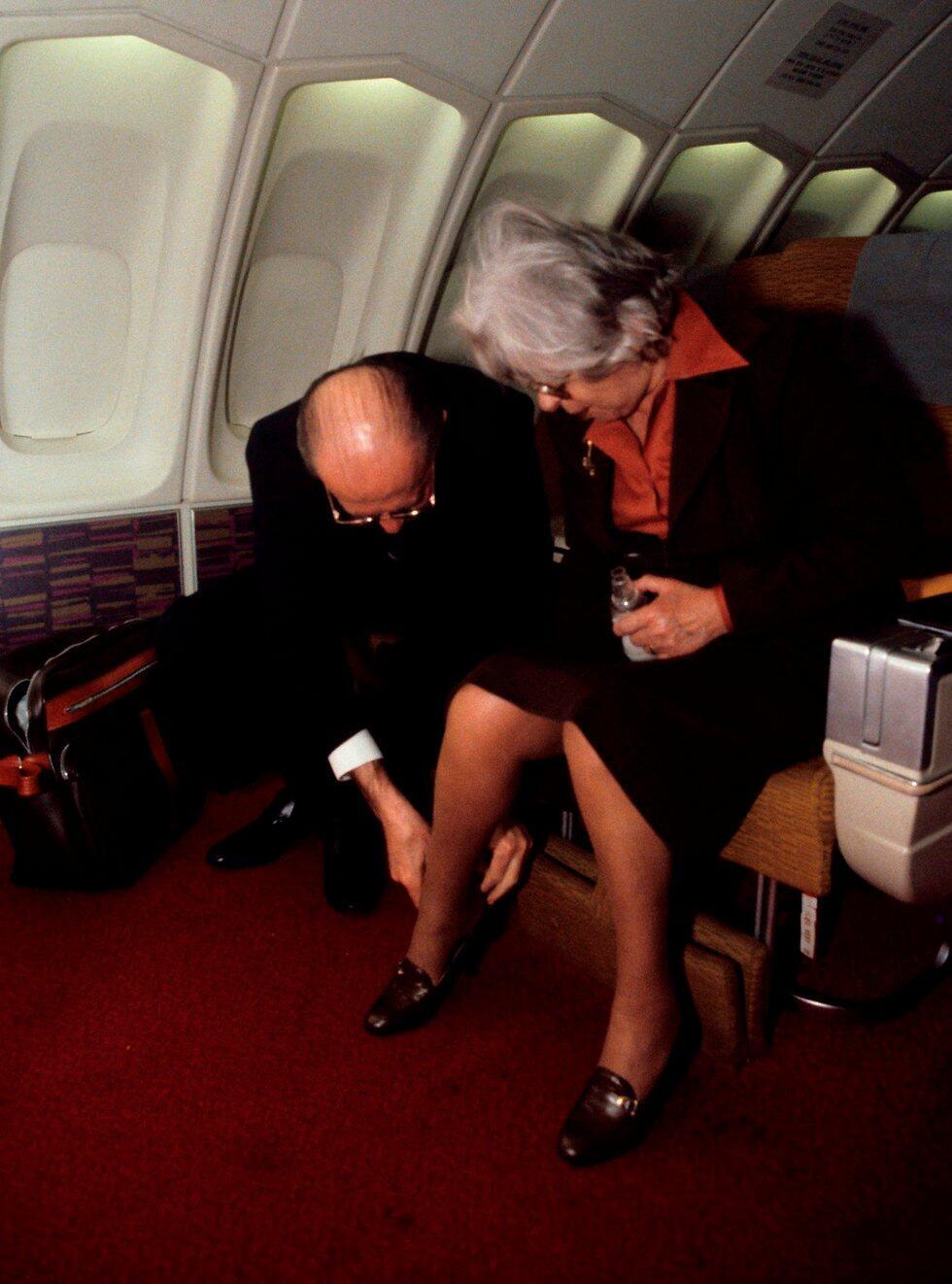 Former PM Menachem Begin with his wife (Photo: David Rubinger)