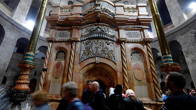 Обновленный фасад Кувуклии. Фото: AFP