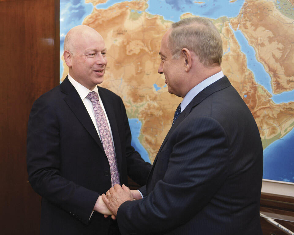 Джейсон Гринблатт и Биньямин Нетаниягу. Фото: EPA