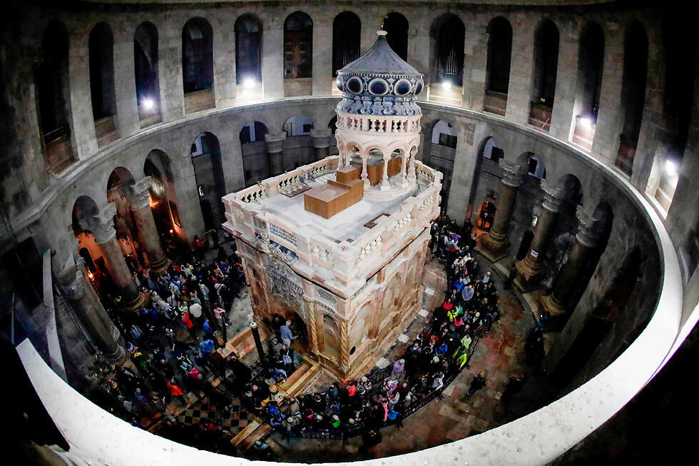 Кувуклия в храме Гроба Господня. Фото: AFP
