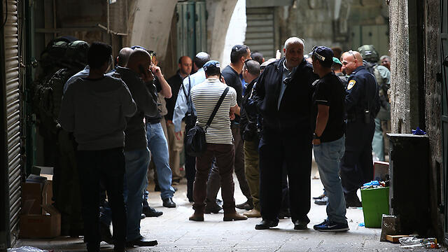 Near the scene of the attack Saturday (Photo: Ohad Zwigenberg) (צילום: אוהד צויגנברג) Near the scene of the attack Saturday (Photo: Ohad Zwigenberg)
