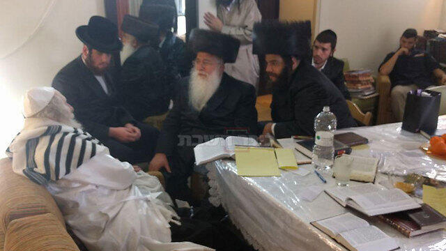Meir Porush visits Berland