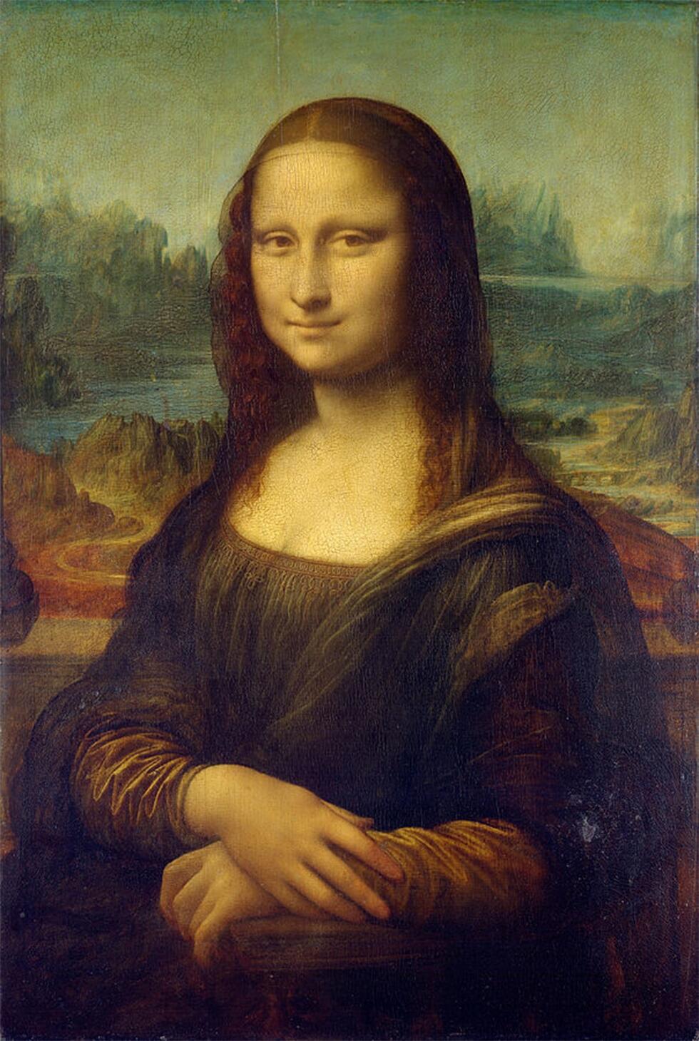 The Mona Lisa, the famous painting located 250 meters from the room where the thieves broke in