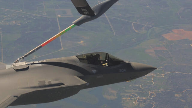 Дозаправка F-35 в воздухе. Фото: пресс-служба ЦАХАЛа