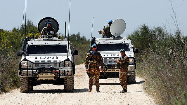 Italian UN forces from UNIFIL (Photo: AP) (צילום: AP) Italian UN forces from UNIFIL (Photo: AP)