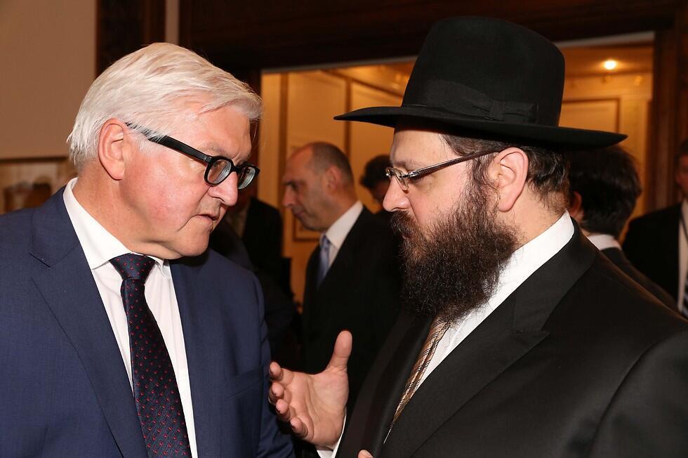 Rabbi Teichtal with President Steinmeier (Photo: Juedisches Publishing House)