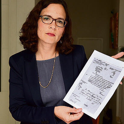 MK Azaria and a copy of the letternullnull MK Azaria and a copy of the letter