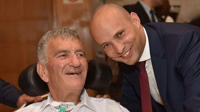 Bennett with Tzvika Levy (Photo: Amit Shabi) (צילום: עמית שאבי) Bennett with Tzvika Levy (Photo: Amit Shabi)