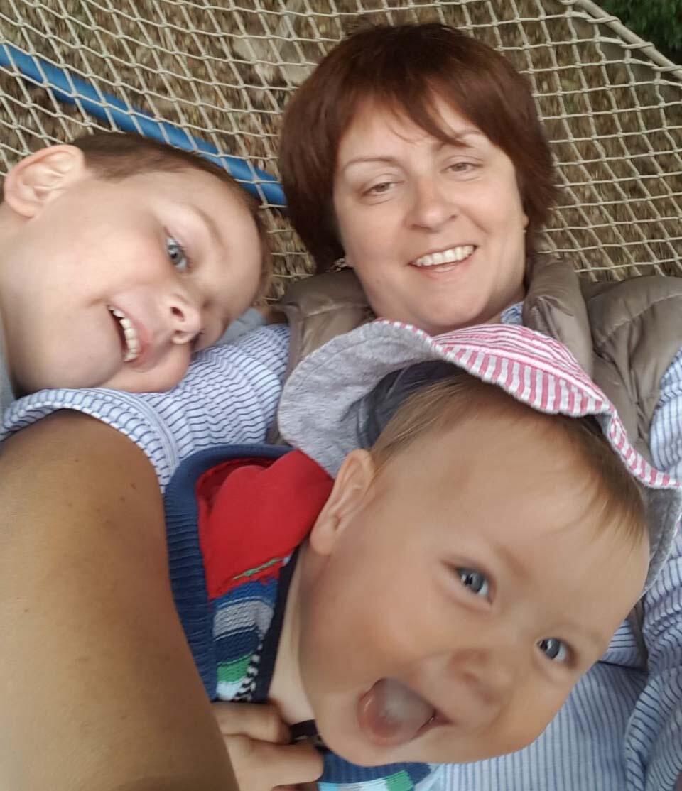 Автор с детьми