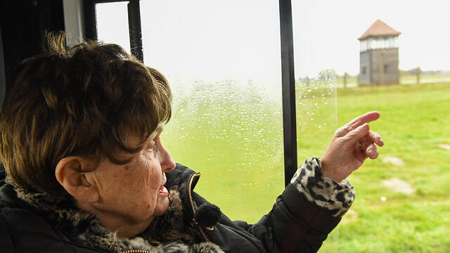 Auschwitz-Birkenau survivor Bronia Brandman at the death camp near Oswiecim, Poland (Photo: Shahar Azran) (Photo: Shahar Azran) Auschwitz-Birkenau survivor Bronia Brandman at the death camp near Oswiecim, Poland (Photo: Shahar Azran)
