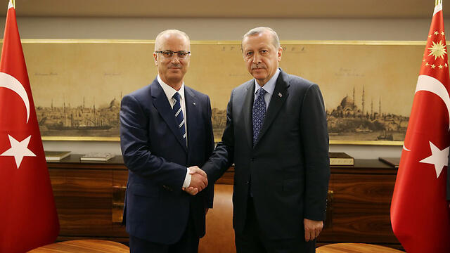 Hamdallah meeting with Turkish President Erdogan