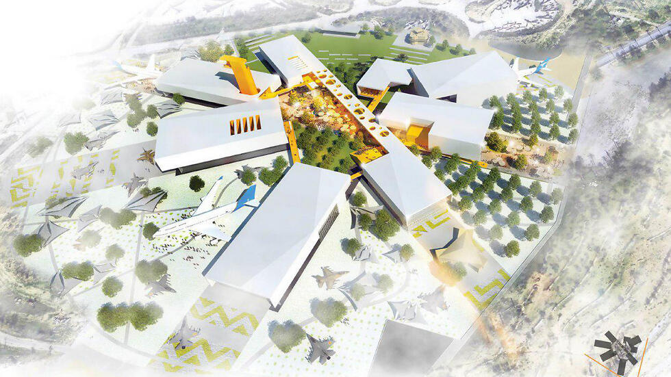 The New IAF museum (Credit: courtesy of the Defense Ministry)