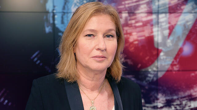 Livni at Ynet's studio (Photo: Eli Segal)
