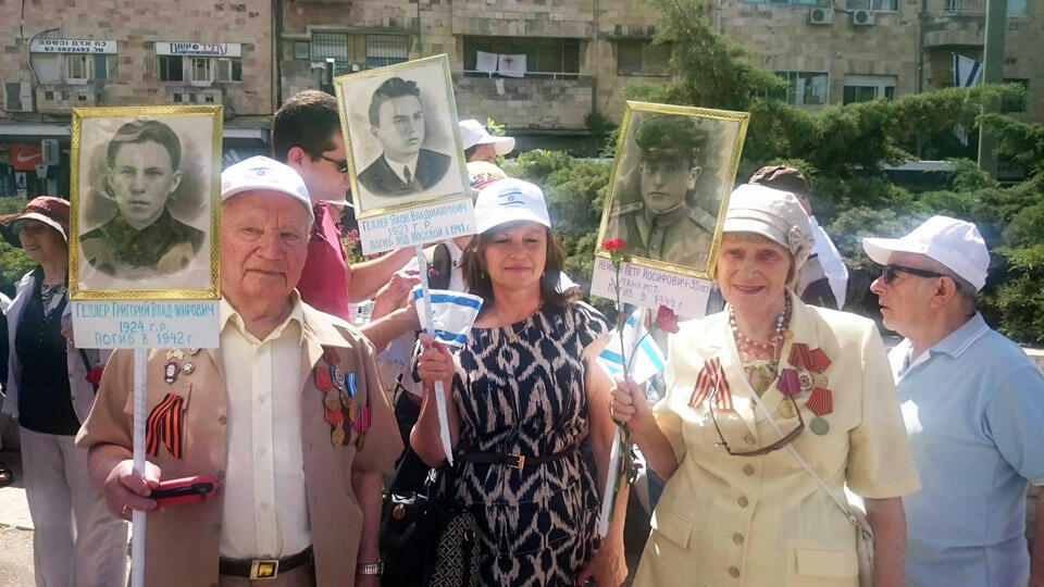 Парад Победы в Иерусалиме. Фото: Григорий Рейхман