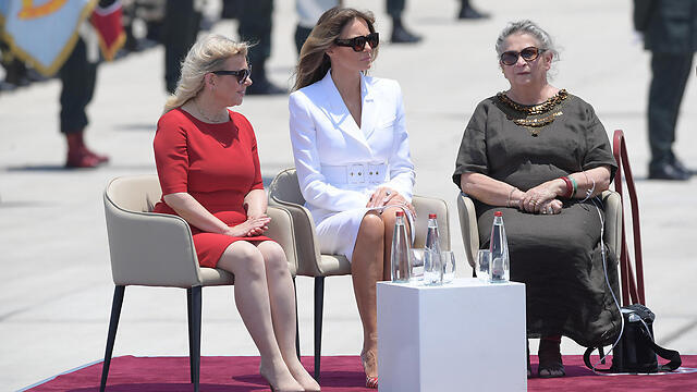 Первые леди в аэропорту Бен-Гурион. Фото: Ави Охайон (ЛААМ)