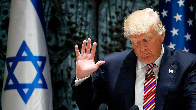Trump at the President's Residence (Photo: AFP) (צילום: AFP) Trump at the President's Residence (Photo: AFP)
