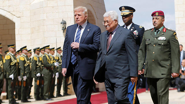 President Trump and President Abbas (צילום: רויטרס) President Trump and President Abbas