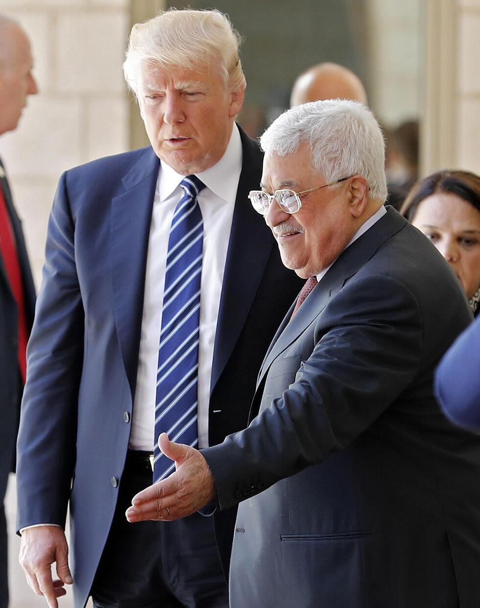 Donald Trump and Mahmoud Abbas