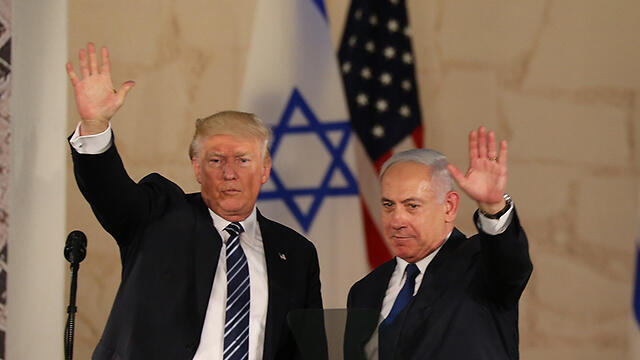 Trump and Netanyahu during the US president's visit to Israel (Photo: Alex Kolomoisky) (צילום: אלכס קולומויסקי) Trump and Netanyahu during the US president's visit to Israel (Photo: Alex Kolomoisky)