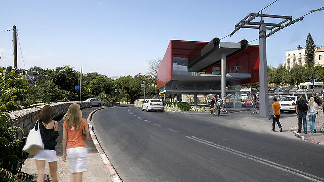 Illustration of cable car project