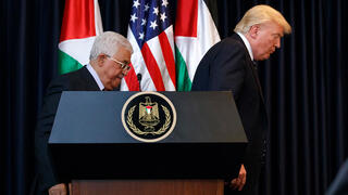 Palestinian Authority Chair Mahmoud Abbas and U.S. President Donald Trump 