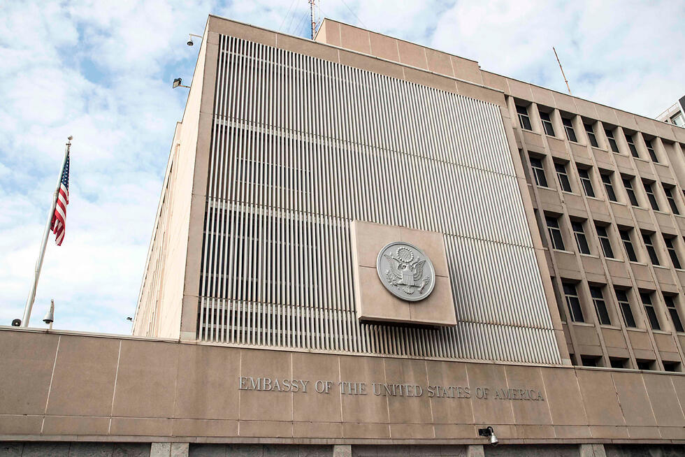 Посольство США в Тель-Авиве. Фото: AFP