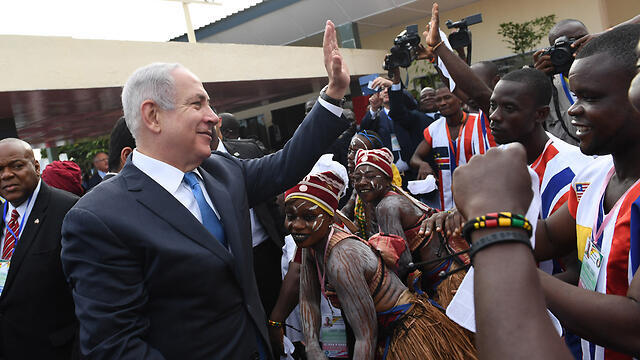 Prime Minister Benjamin Netanyahu in Liberia in June