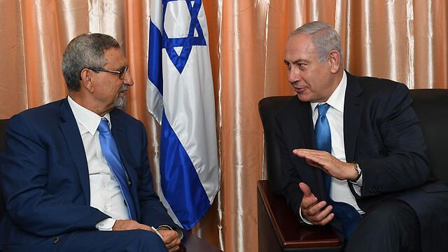 Cape Verde President Jorge Carlos Fonseca (L) and Prime Minister Benjamin Netanyahu (Photo: Kobi Gideon/GPO) (צילום: קובי גדעון, לע"מ) Cape Verde President Jorge Carlos Fonseca (L) and Prime Minister Benjamin Netanyahu (Photo: Kobi Gideon/GPO)