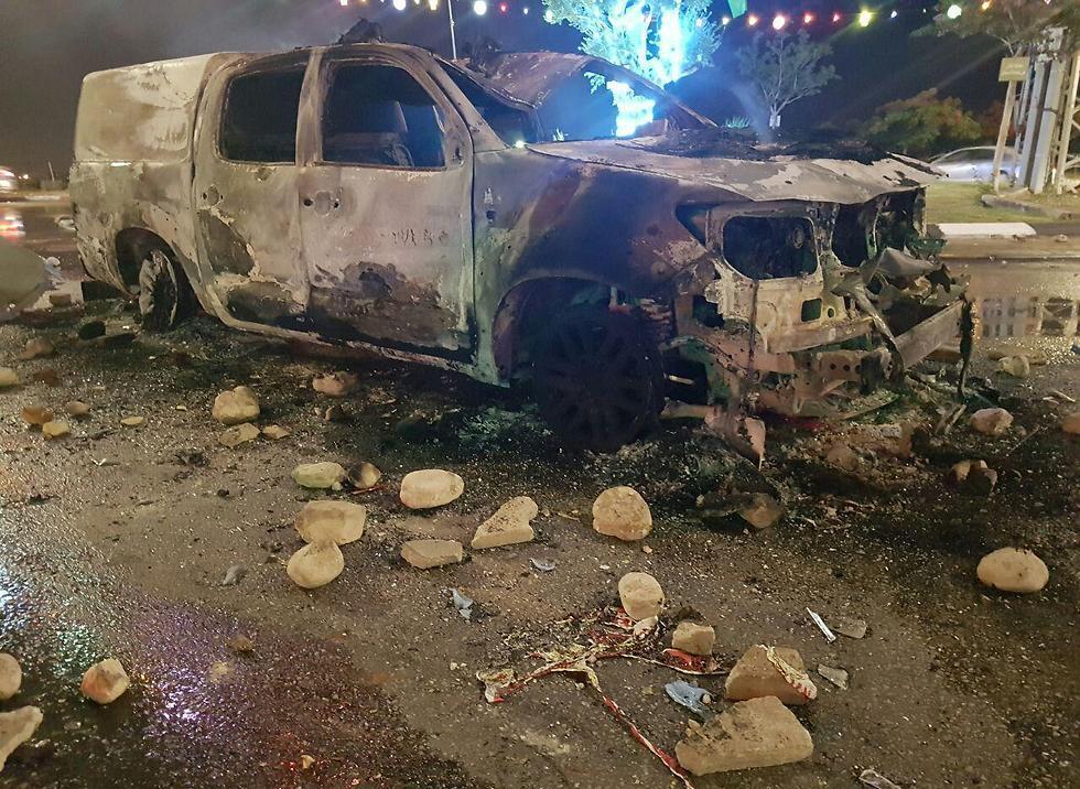 The burnt patrol car, the aftermathnullnull The burnt patrol car, the aftermath