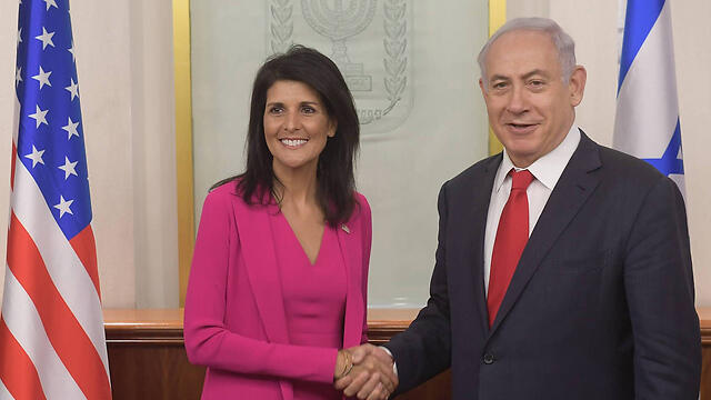 PM Netanyahu and Amb. Nikki Haley (Photo: Amos Ben Gershom/GPO)