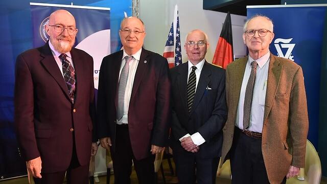 Профессора Вайс и Торн во время визита в Технион летом 2016 года. Фото: Ницан Зоар