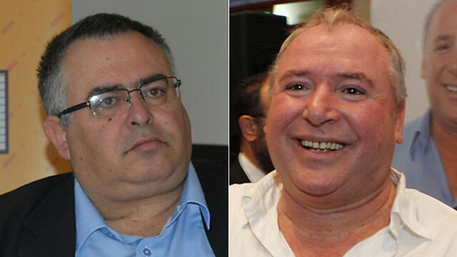 Netanyahu loyalists Bitan, left, and Amsalem